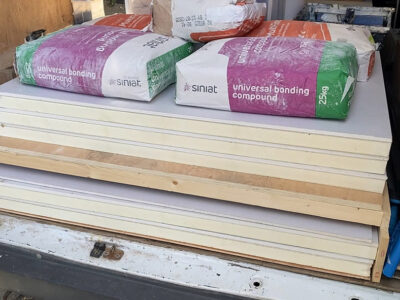 Insulated Plasterboard installation